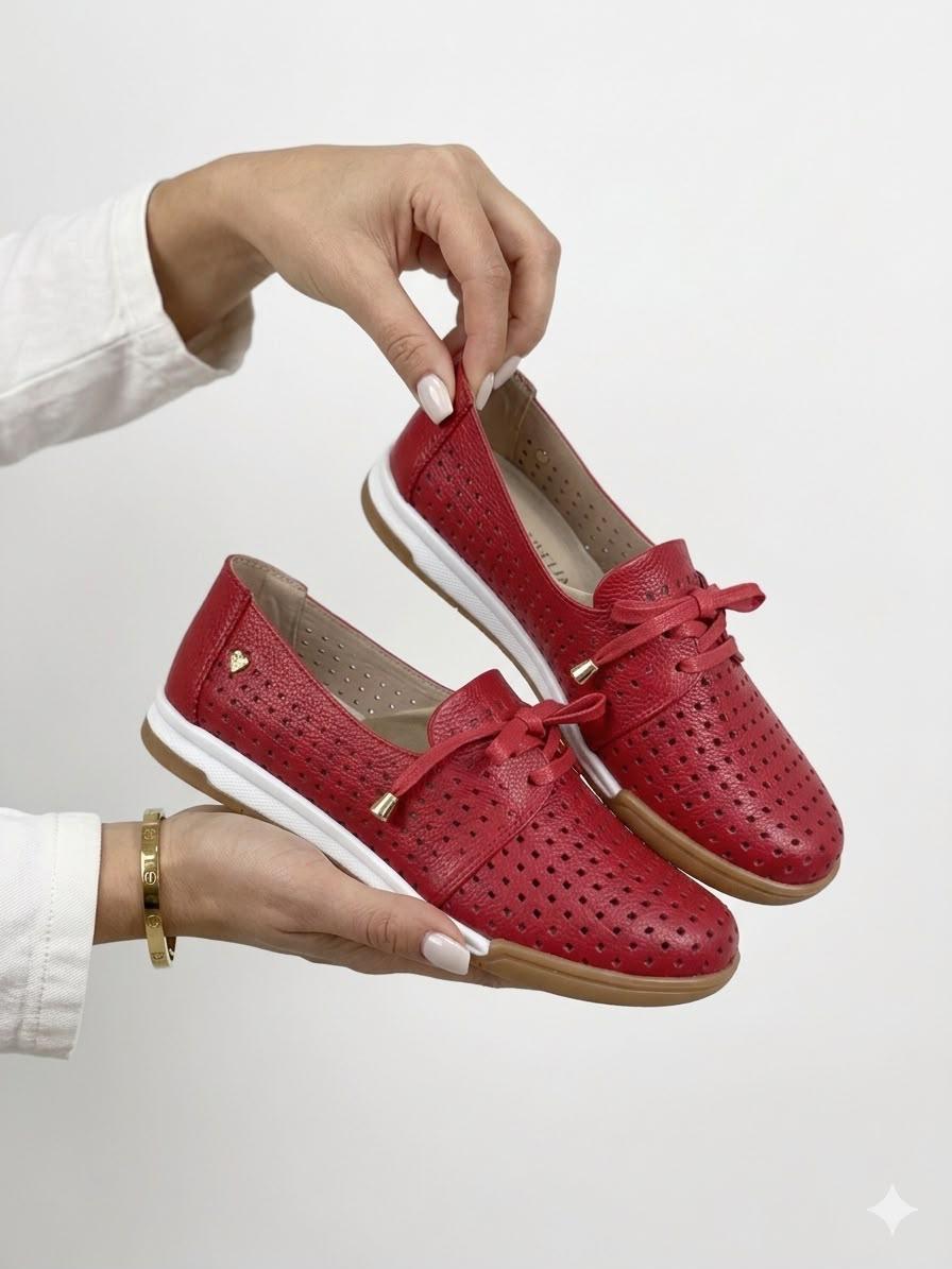Zapatos en Cuero y Folia para Dama
