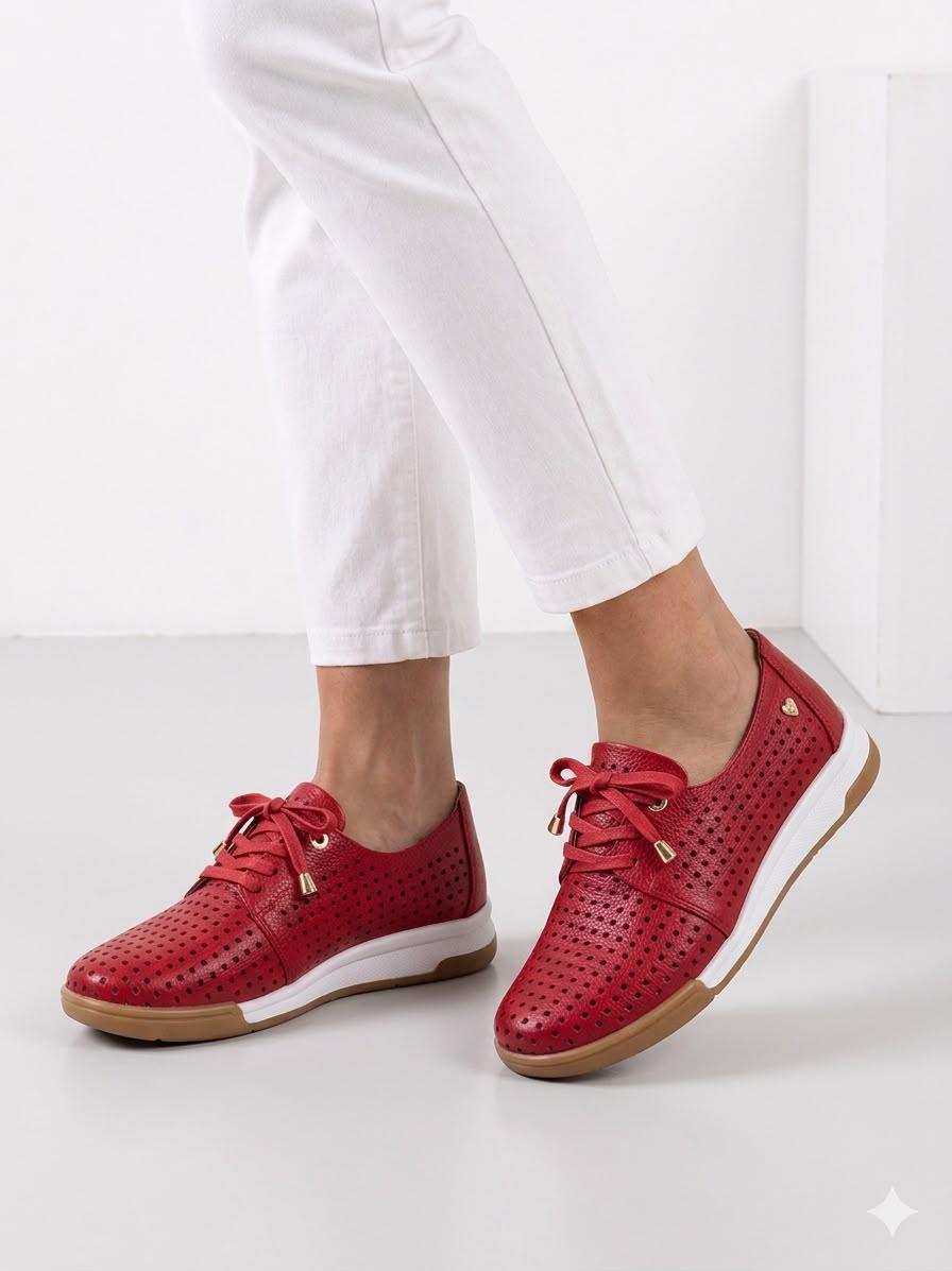 Zapatos en Cuero y Folia para Dama